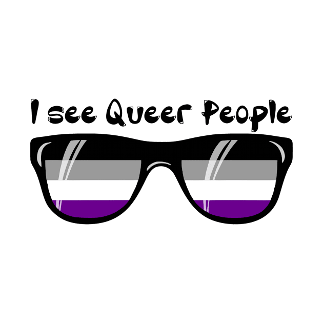 Asexual Sunglasses - Queer People by Blood Moon Design