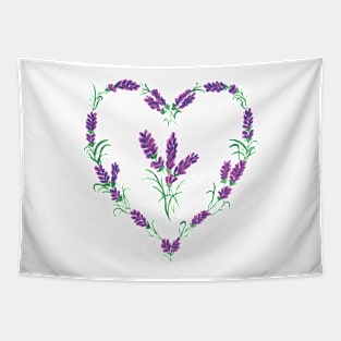 Lavender in Heart Tapestry