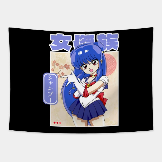 Shampoo - Ranma Tapestry by Skywiz