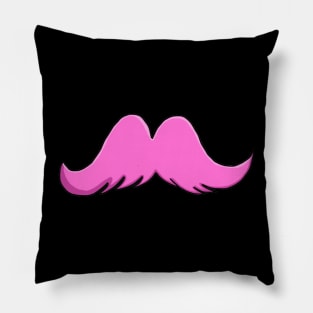 The Pink Stache Pillow