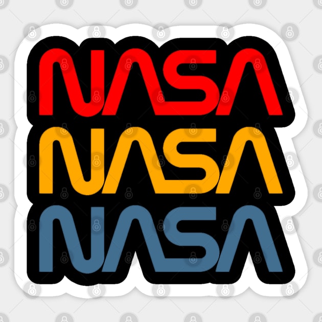 NASA Worm Logo - Vinyl Cutout Sticker