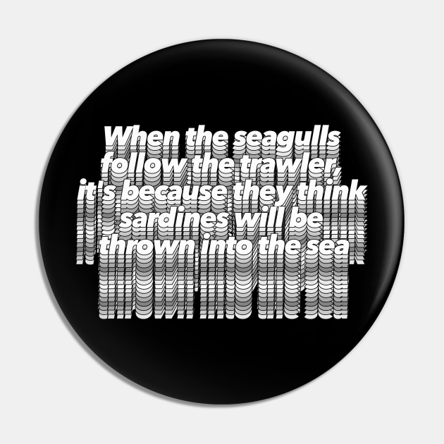 Eric Cantona Classic Seagulls Typographic Quote Tribute