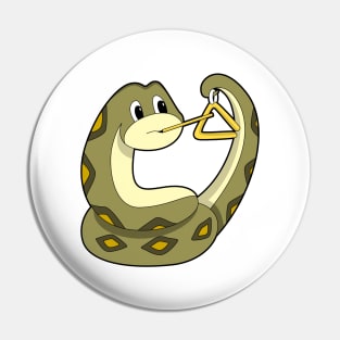 Snake at Music with Triangle Pin