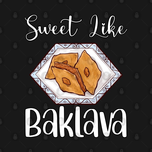 Baklava sweet dessert Turkish Greek food by sBag-Designs