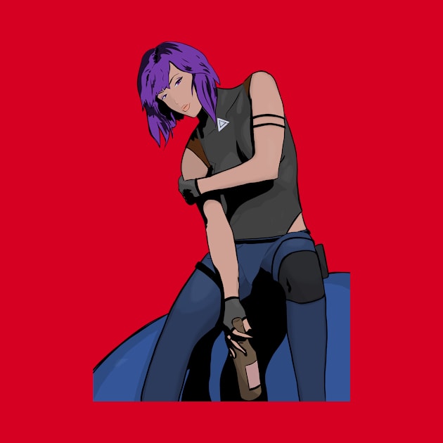 Motoko chillin’ by ggareau