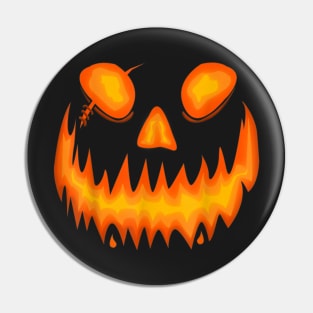 Halloween Scary Evil Pumpkin Funny Pumpkin Head Pin