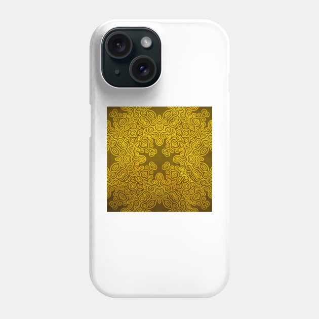 gold and bronze spirals Phone Case by chambergambit