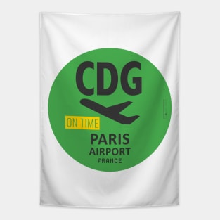 Paris Green Garden Tapestry