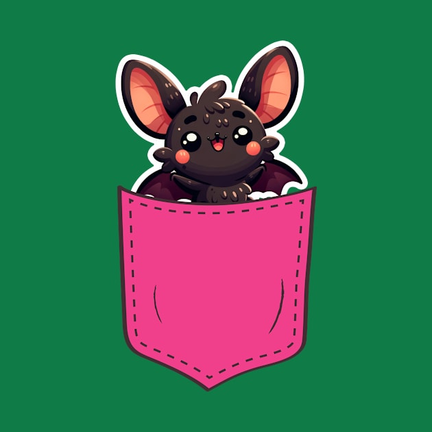 Kawaii Bat in Pocket by TranquilAsana