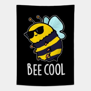 Bee Cool Cute Insect Bee Pun Tapestry