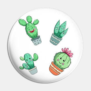 Happy Cactus Pin