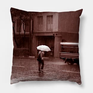 Sepia Rainy Day Pillow