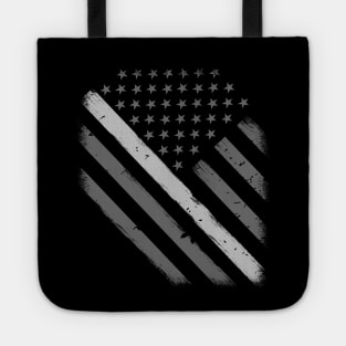 Thin Silver Line Flag - Prison Officer Gift Tote
