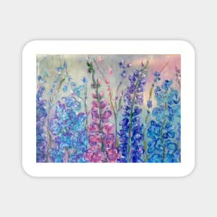 Blue flowers Magnet