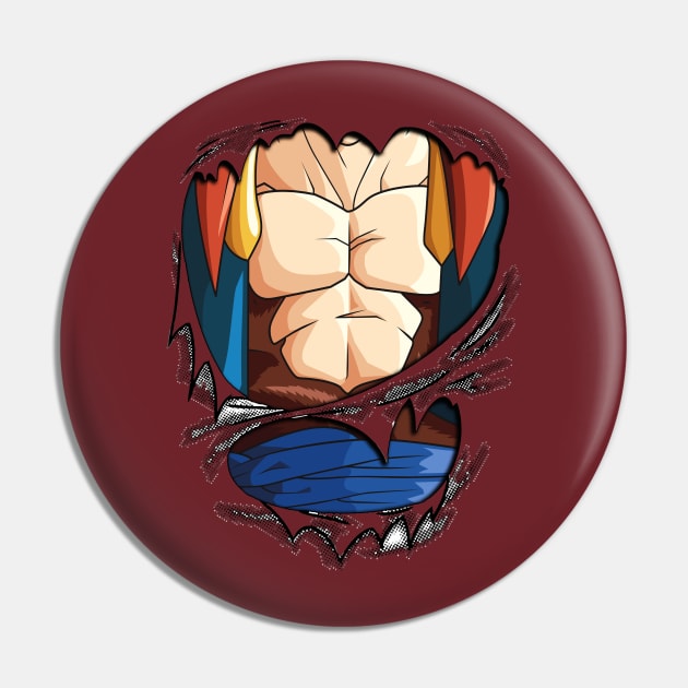 Gogueta vegeta goku Chest Dragon ball Super Pin by GeekCastle