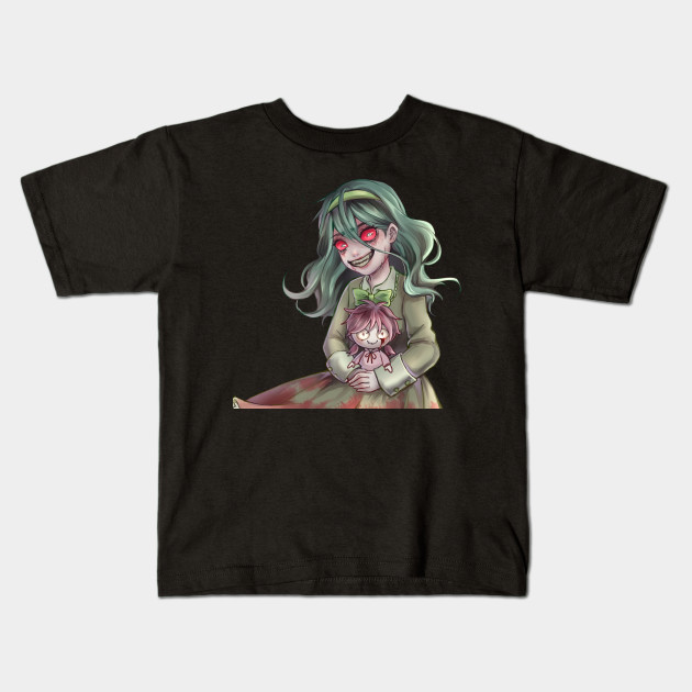 Girl With Haunted Doll Horror Drawing Art Manga Style Horror