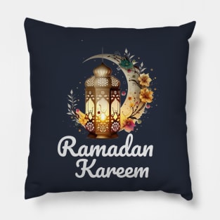 Ramadan kareem lantern lamp with moon Pillow