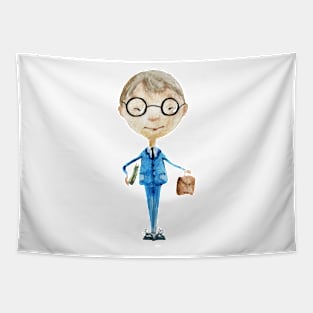 Office worker Tapestry