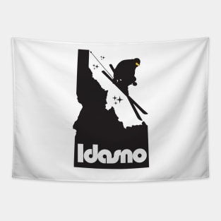 Idasno Skier-Black Tapestry