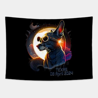 Solar Eclipse 2024 Texas Dog ing Solar Eclipse Tapestry