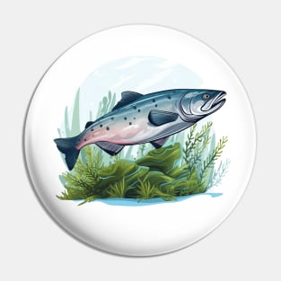 Pacific Northwest Salmon Pin