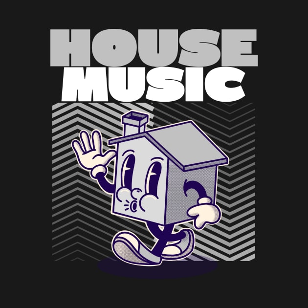 HOUSE MUSIC  - Character (grey) by DISCOTHREADZ 