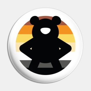 bear flag Pin