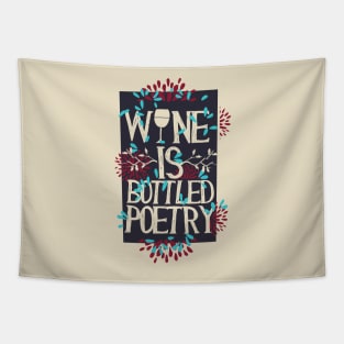 Wine Poetry Tapestry