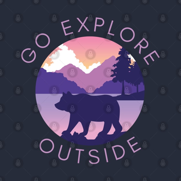 Go explore outside - light by traveladventureapparel@gmail.com