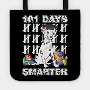 101 Days Of School Dalmatian Dog 100 Days Smarter Teacher Tote