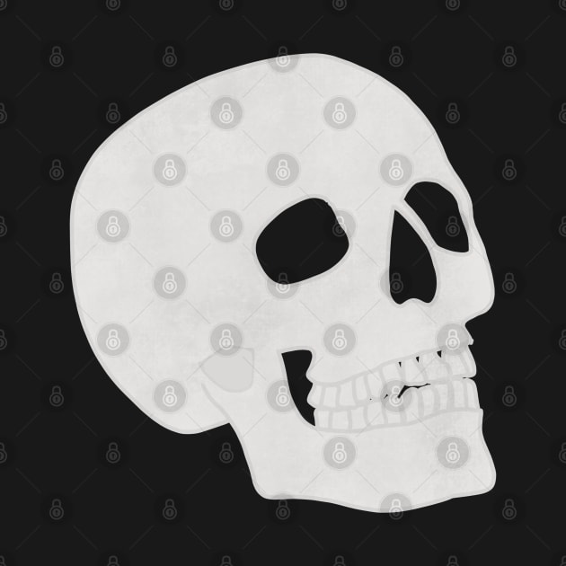 Minimal White Skull by JuneNostalgia