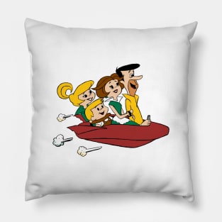 Family of the Future in Spaceship Pillow