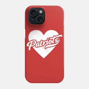 Vintage Patriots School Spirit // High School Football Mascot // Go Patriots Phone Case