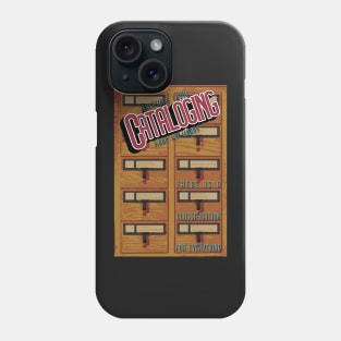 Library Cataloging Poster Phone Case