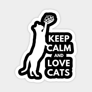 Keep calm and love cats Magnet