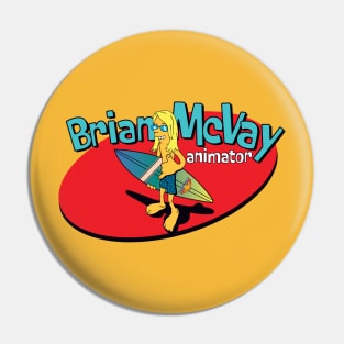 Front Logo - Brian McVay animator Pin