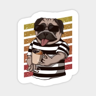 Cool Coffee Pug Magnet