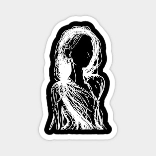 girl silhouette Magnet