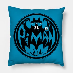 Pi Man Vampire Bat Logo Pillow