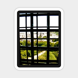 Edinburgh through window bars Magnet