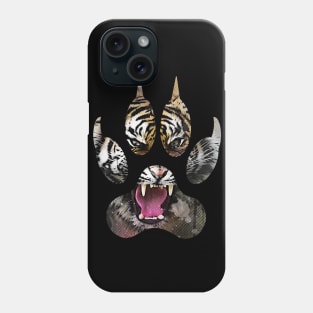 Angry Tiger Face Claw Phone Case