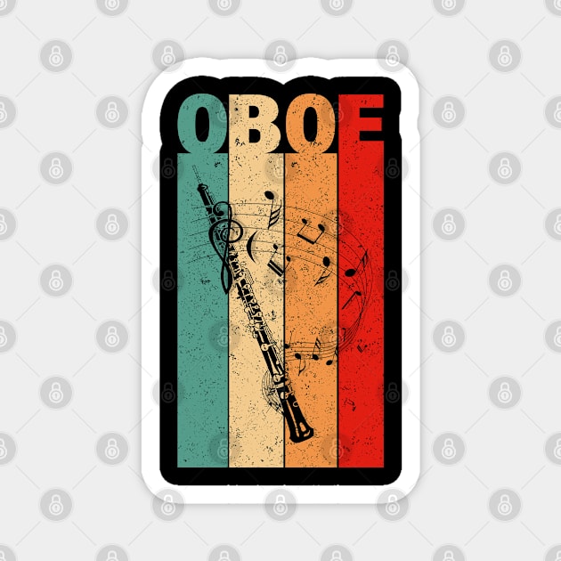 Vintage Oboe Magnet by LotusTee