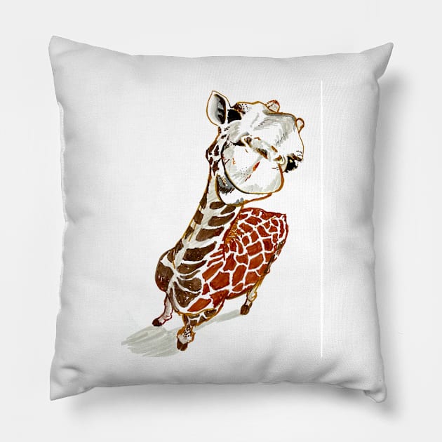 Baby Giraffe Pillow by ElizaC