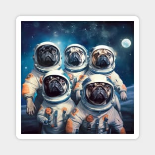 Dogs Astronauts Magnet