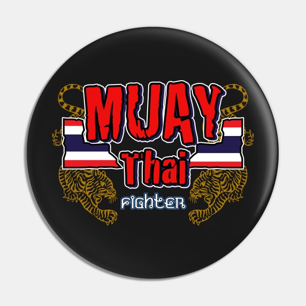 Muay Thai Fighter Pin by GuardUp