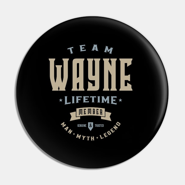 Team Wayne Lifetime Member Personalized Name Pin by cidolopez