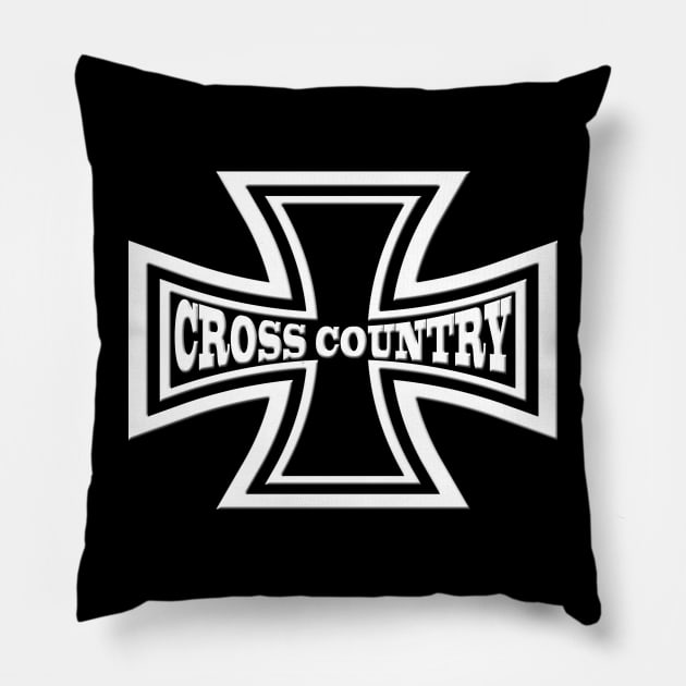 Iron Cross-Cross Country Motorcycle Pillow by DroolingBullyKustoms