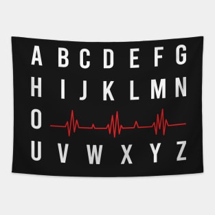 PQRST Nurse Alphabet Nurse Electrocardiogram, Student Nursing Graduation nurse nursing school Gift Tapestry