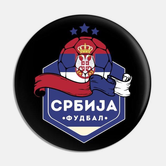 Serbia World Cup Pin by footballomatic