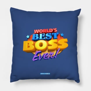 WORLD'S BEST BOSS EVER! Funny Tshirt Design - Job and Work Pillow